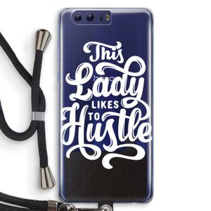 Hustle Lady: Honor 9 Transparant Hoesje met koord