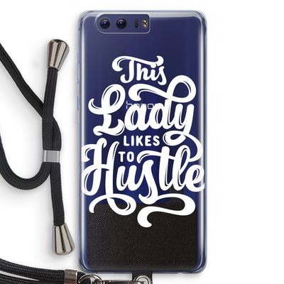 Hustle Lady: Honor 9 Transparant Hoesje met koord
