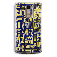 Majorelle Blue Print: LG K10 (2016) Transparant Hoesje Majorelle Blue Print: LG K10 (2016) Transparant Hoesje