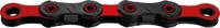 KMC fietsketting dlc 12 126 schakels - rood/zwart - 272g