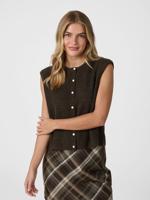 Neo Noir Everest Knit vest | Brown