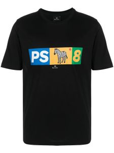 PS Paul Smith t-shirt en coton à logo imprimé - Noir