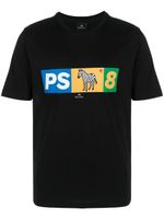 PS Paul Smith t-shirt en coton à logo imprimé - Noir - thumbnail