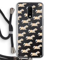 Ponys: OnePlus 7 Transparant Hoesje met koord