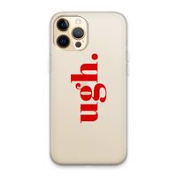 Ugh: iPhone 13 Pro Max Transparant Hoesje