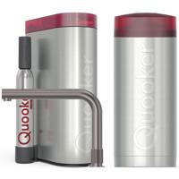 Quooker Front Keukenkraan Set - Kokend Warm- en Koud Water - Gunmetal - Inclusief COMBI Reservoir & CUBE - Direct Gekoeld Bruisend Water
