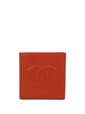 CHANEL Pre-Owned portefeuille pliant en cuir (1998) - Rouge