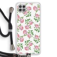 Kleine roosjes: Samsung Galaxy A22 4G Transparant Hoesje met koord