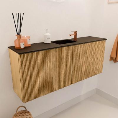 Toiletmeubel Mondiaz Joya | 100 cm | Meubelkleur Oak | Faye wastafel Urban Midden | 1 kraangat Toiletmeubel Mondiaz Joya | 100 cm | Meubelkleur Oak | Faye wastafel Urban Midden | 1 kraangat