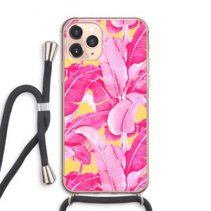 Pink Banana: iPhone 11 Pro Max Transparant Hoesje met koord