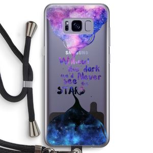 Stars quote: Samsung Galaxy S8 Transparant Hoesje met koord
