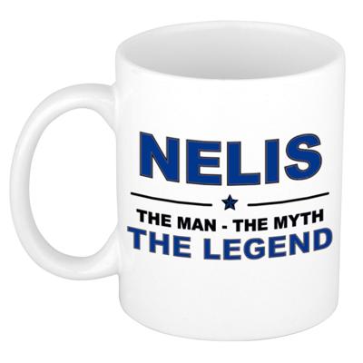 Nelis cadeau mok - man myth legend - naam koffiemok - 300 ml - collega - vaderdag Nelis cadeau mok - man myth legend - naam koffiemok - 300 ml - collega - vaderdag