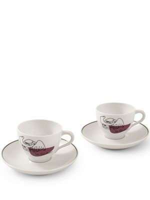 Cassina tasses à café Service Prunier - Blanc