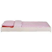 Leen Bakker - Bedlade Ties - Whitewash - Grenenhout - Wit - 194x17x94 Cm