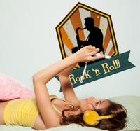 Sticker decoratie rock and roll