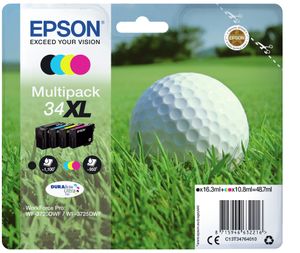 Epson inktcartridge 34XL, 950 pagina's, OEM C13T34764010, 4 kleuren