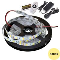 Ledstrip 24 Volt 3000K - Warm Wit - 5 meter - IP65 - 60xSMD5050/m