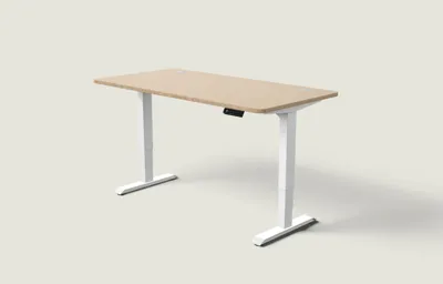 Desktronic HomePro bureau Wit / Bamboe / 160x80 cm
