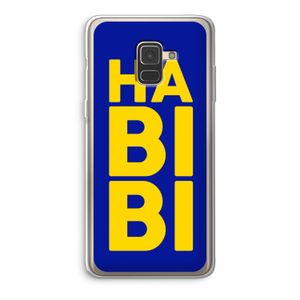 Habibi Blue: Samsung Galaxy A8 (2018) Transparant Hoesje