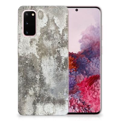 Samsung Galaxy S20 | TPU | Siliconen hoesje | Beton Print