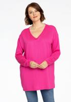 Yoek trui met V-hals | Roze | Maat 42/44