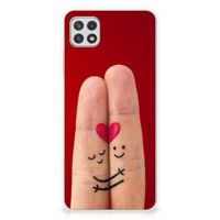 Samsung Galaxy A22 5G Silicone Back Cover Liefde - Origineel Romantisch Cadeau