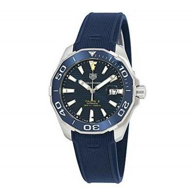 Tag Heuer Aquaracer kaliber 5 automatisch herenhorloge met blauwe wijzerplaat way201b.ft6150
