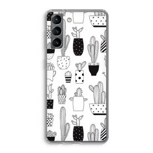 Cactusmotief: Samsung Galaxy S21 Transparant Hoesje