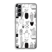 Cactusmotief: Samsung Galaxy S21 Transparant Hoesje