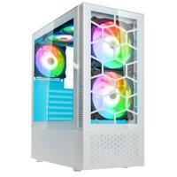 Kolink Kolink Observatory MX Glass ARGB Midi Tower Case - White Midi-tower Behuizing, Gaming-behuizing, PC-behuizing Wit - thumbnail