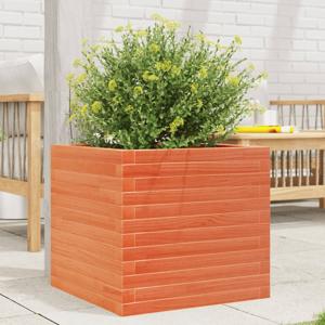 VidaXL Plantenbak 50x50x45,5 cm massief grenenhout wasbruin