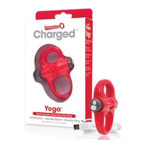 The Screaming O - Charged Yoga Vibe Ring Rood