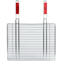 BBQ/barbecue rooster - klem grill - metaal - 52 x 40 x 1 cm - Extra groot formaat