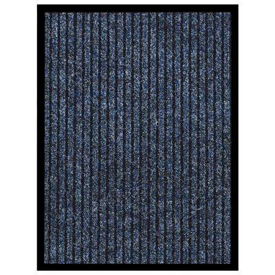 VidaXL Deurmat 40x60 cm gestreept blauw