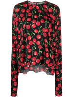 Dolce & Gabbana blouse imprimée à manches longues - Rouge Dolce & Gabbana blouse imprimée à manches longues - Rouge