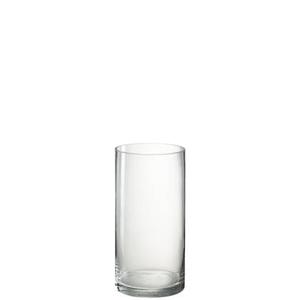 J-Line vaas Cylinder Vola - glas - transparant - large - 30 cm hoog