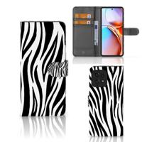 Motorola Edge 40 Pro | Telefoonhoesje | Met pasjeshouder | Zebra