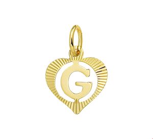 TFT Bedel Hart Letter G Goud