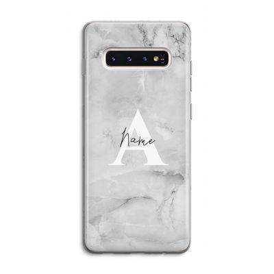 Ivory Marble: Samsung Galaxy S10 4G Transparant Hoesje