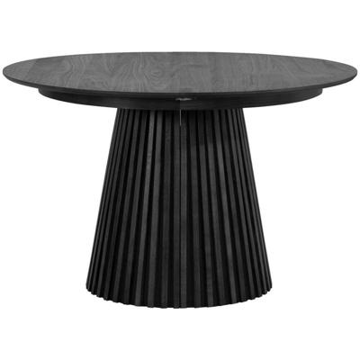 Leen Bakker - Eettafel Irene - Uitschuifbaar - MDF - Zwart - 120x120x75 Cm