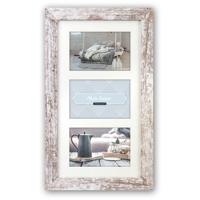 Zep fotolijst v23106 nelson 6 3q white wash voor 3 foto&apos;s