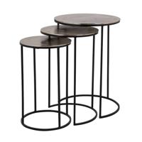 Bijzettafel Nolan set van 3 (Champagne goud)
