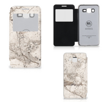 Samsung Galaxy Grand Prime Bookcase Marmer Beige - thumbnail