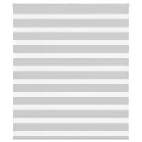Zebra rolgordijn 120x100 cm stofbreedte 115,9 cm lichtgrijs