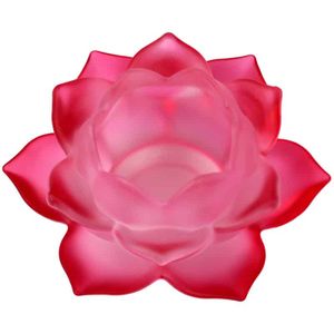 Sfeerlicht Lotus Glas Rood