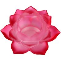 Sfeerlicht Lotus Glas Rood - thumbnail