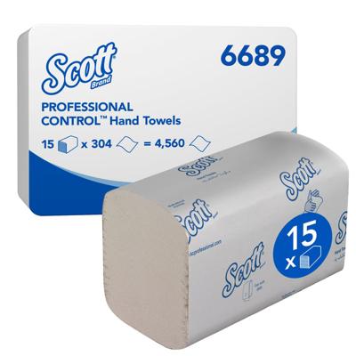 Handdoek scott control 1laags 200x210mm wit
