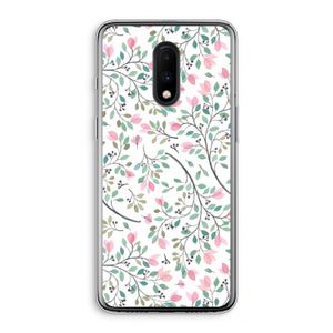 Sierlijke bloemen: OnePlus 7 Transparant Hoesje