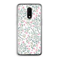 Sierlijke bloemen: OnePlus 7 Transparant Hoesje