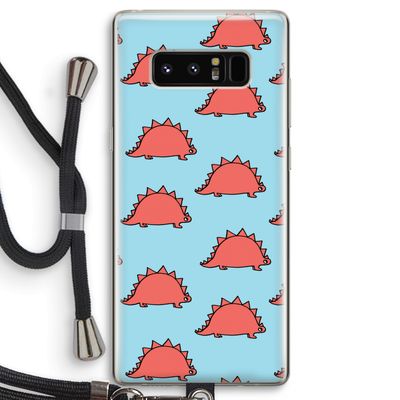 Dinosawrr: Samsung Galaxy Note 8 Transparant Hoesje met koord